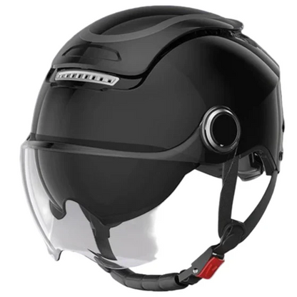 Lightweight Open Face Motorcycle Helmet with Dual Visor
