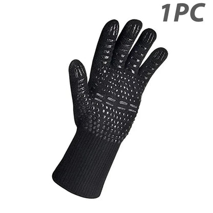 Heat Resistant BBQ Gloves Silicone Non Slip Grill Mitts - Halri