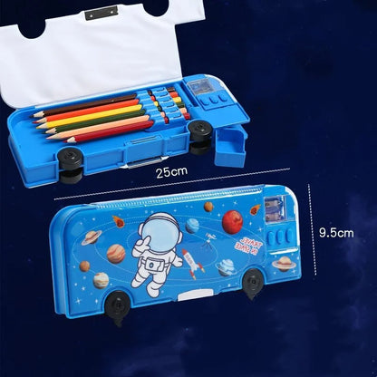 Colorful Fun Kids Pencil Case Box - Halri