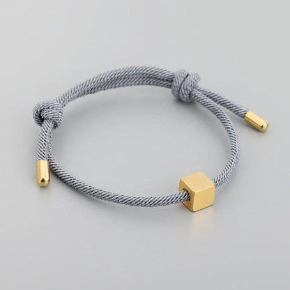 Personalized Matching Letter Initial Couple Bracelets