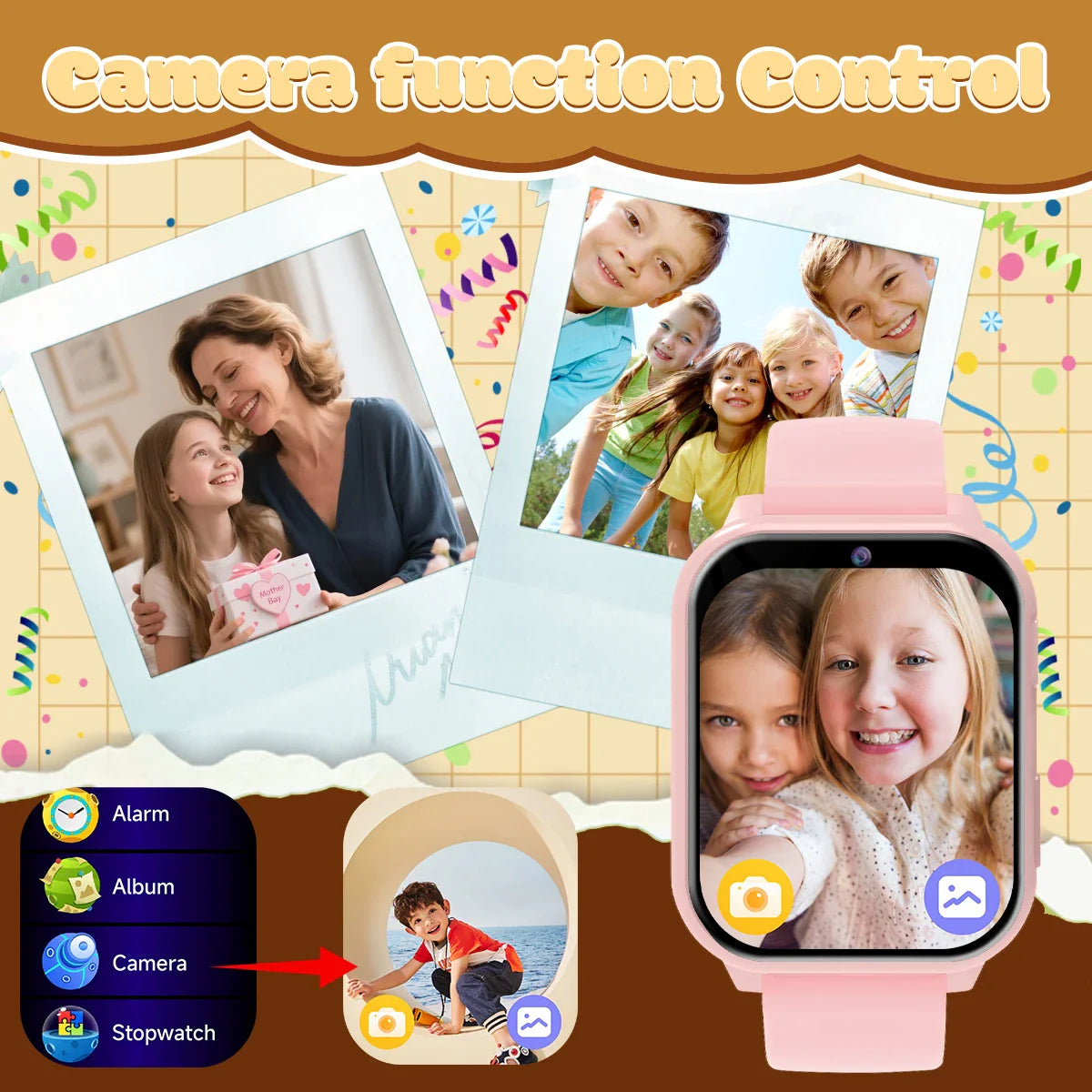 Fun Kids Digital Watch with Alarm and Flashlight