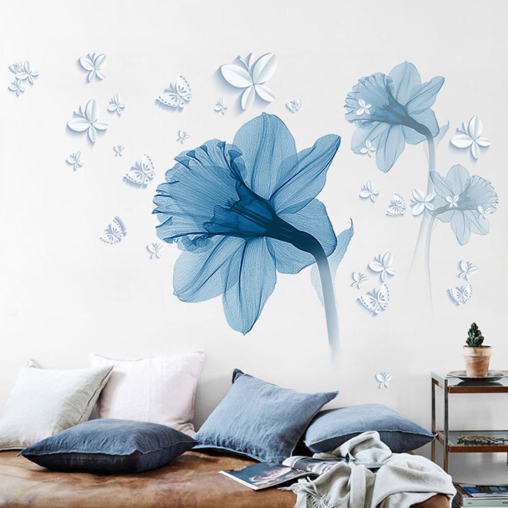 Beautiful Floral Vinyl Wall Decal Sticker