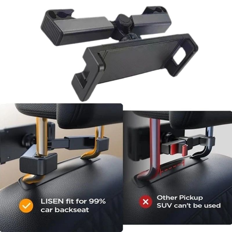 Car Phone Mount Back Seat Adjustable Holder - Halri