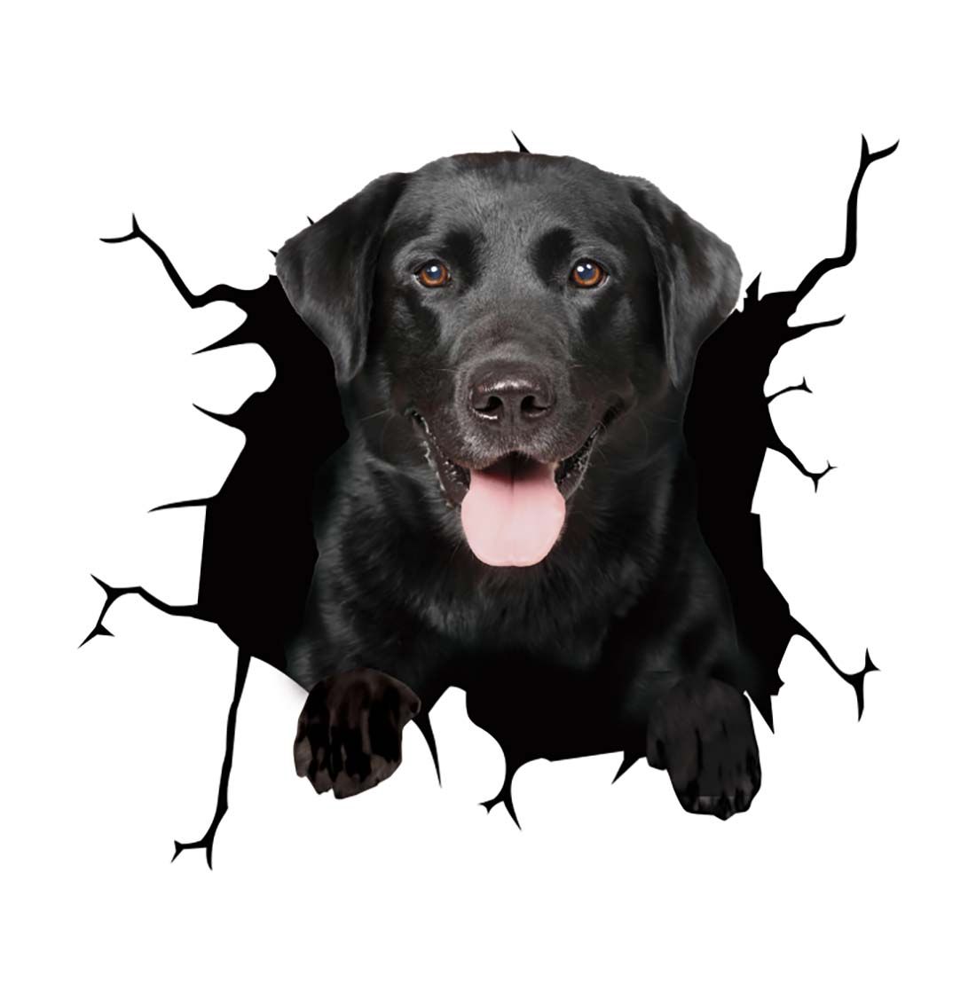 Fun 3D Dog Car Scratch Cover Sticker
