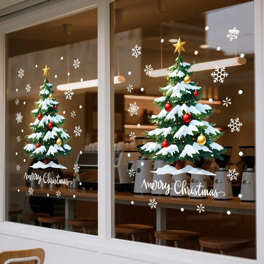 Festive 3D Christmas Tree Wall Decal - Halri