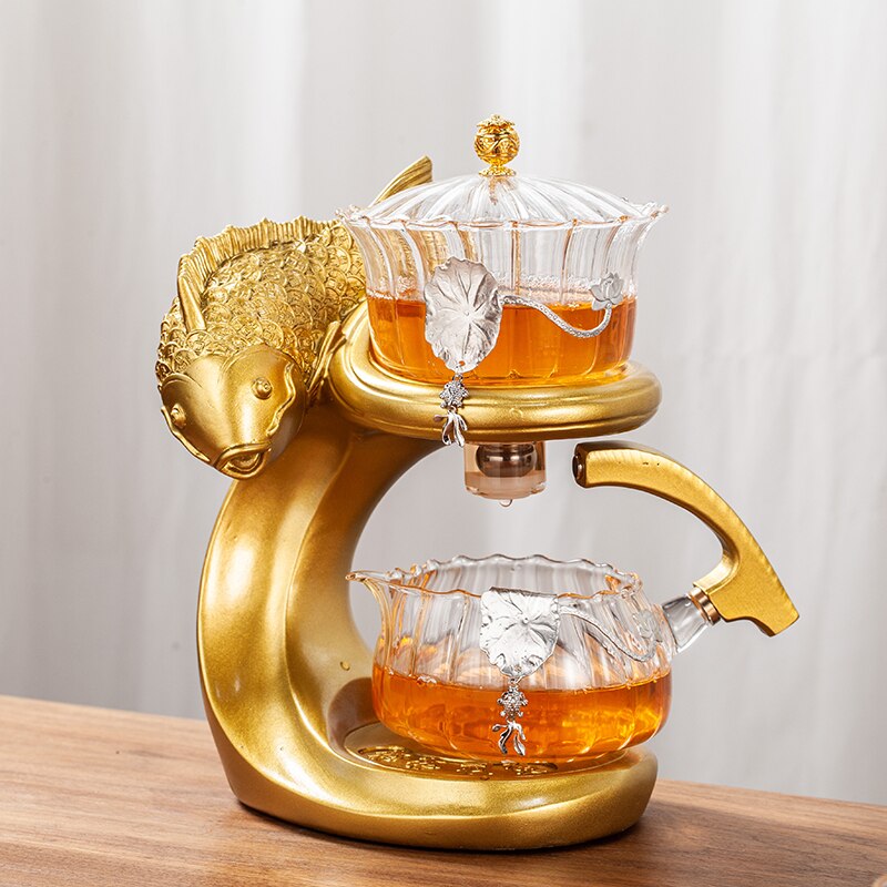 Ocean Blue Fish Shaped Magnetic Teapot