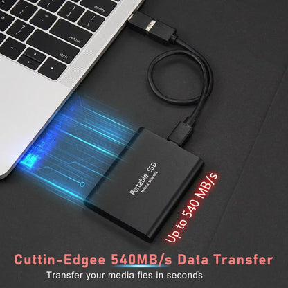 Fast 128TB Portable Solid State Drive - Durable & Compact