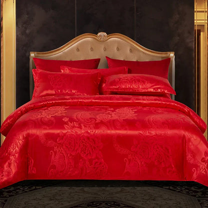 Elegant Soft Gold Blue Duvet Cover