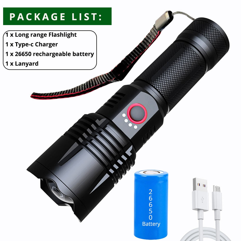 Powerful Long Range LED Torch - Halri