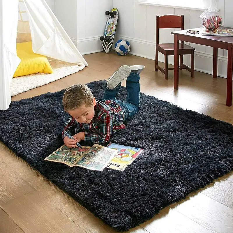 Plush Anti-Slip Rug with Thick Memory Foam Cushioning