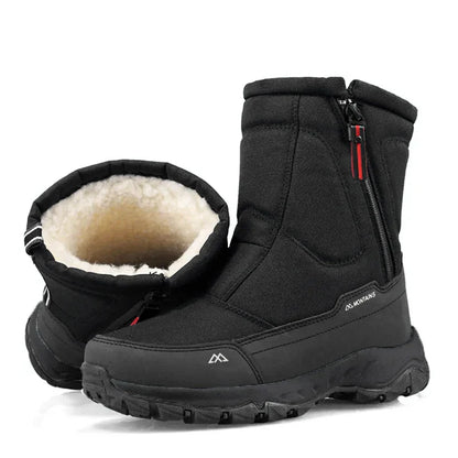 Warm Waterproof Men's Snow Boots for Winter Outdoor Use