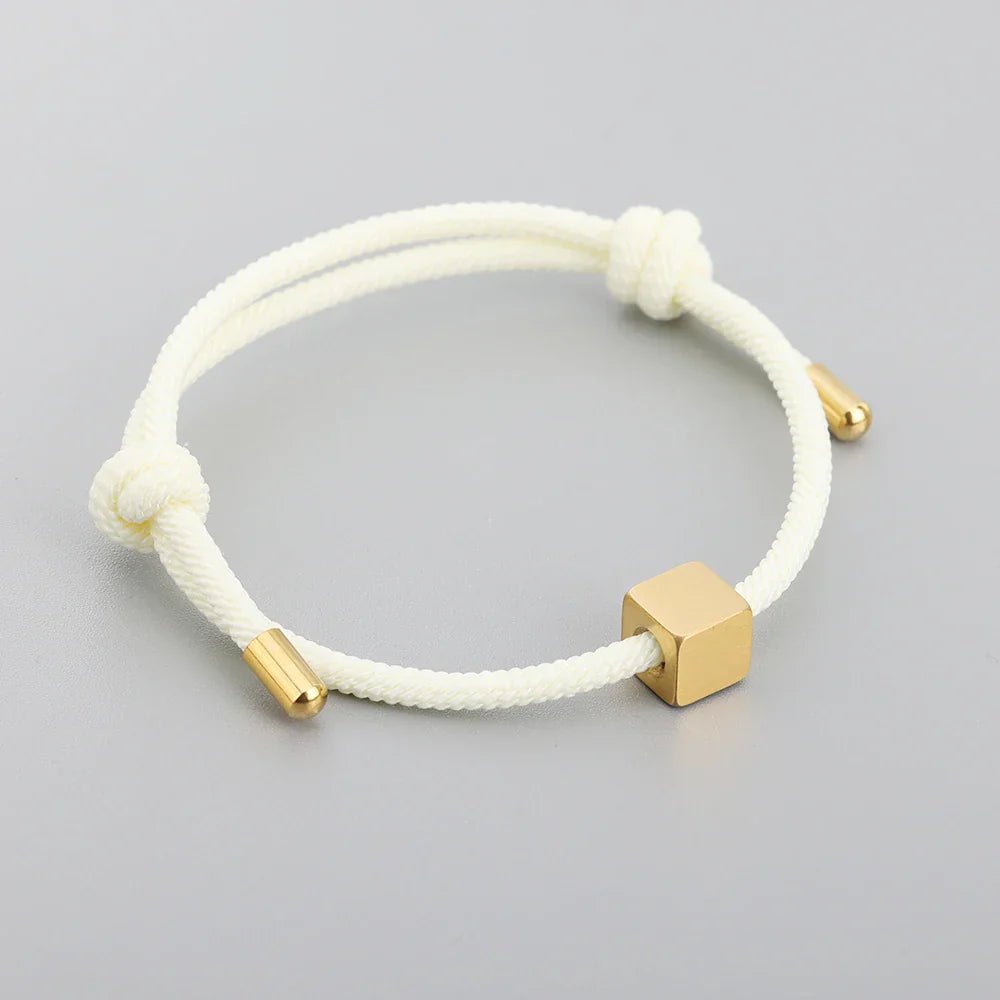 Personalized Matching Letter Initial Couple Bracelets