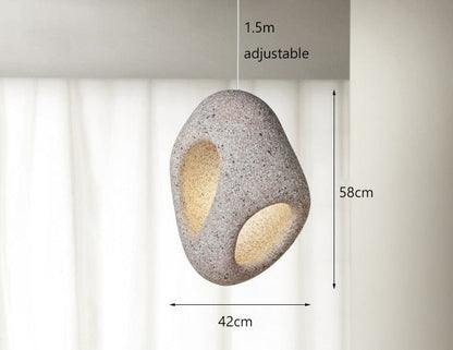 Unique Chic LED Hanging Light Wabi Sabi Style