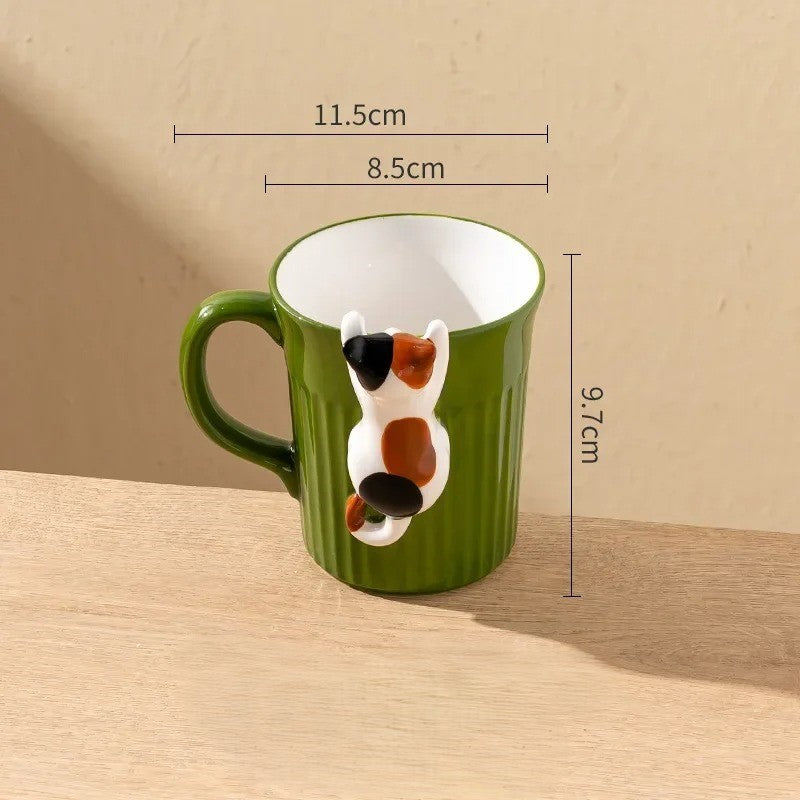 Funny Cat Ceramic Coffee Mug - Halri
