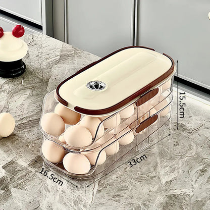 Clear Stackable Refrigerator Egg Tray Holder