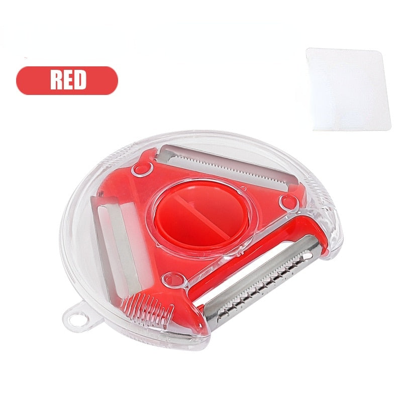 Easy 3-in-1 Stainless Steel Vegetable Peeler - Halri