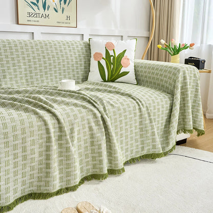 Plush Reversible Oversized Sofa Throw Blanket