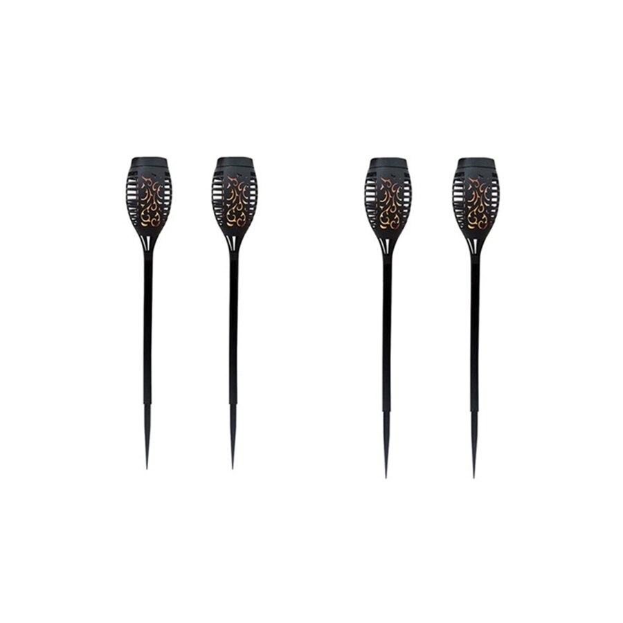 Solar Powered Outdoor LED Faux Flame Lamp