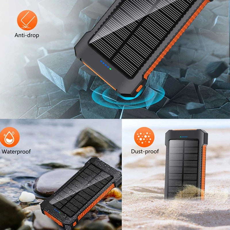 Portable Large Capacity Solar Charger Battery Pack