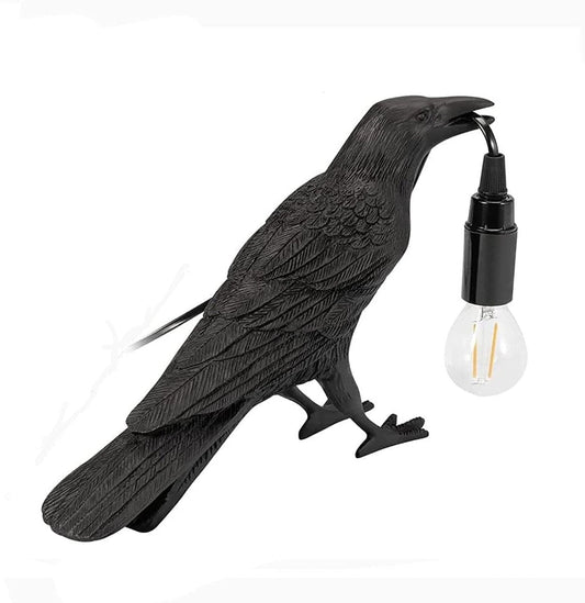 RavenGlow Table Lamp - Soft Warm Night Light - Halri