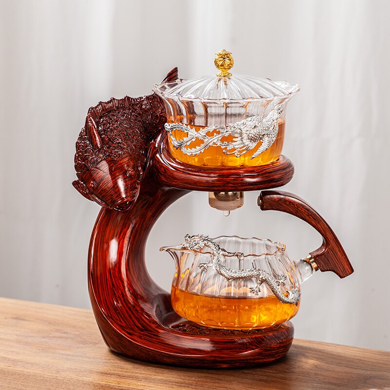 Ocean Blue Fish Shaped Magnetic Teapot