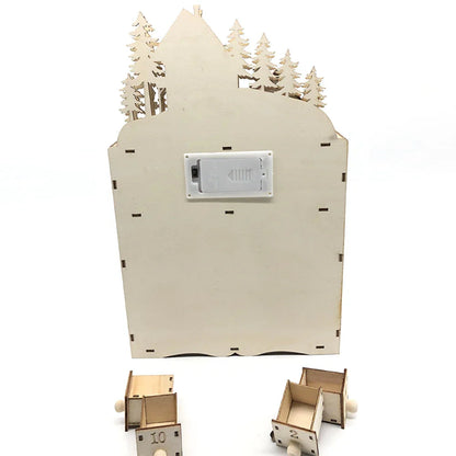 Farmhouse Style Reindeer Christmas Countdown Calendar