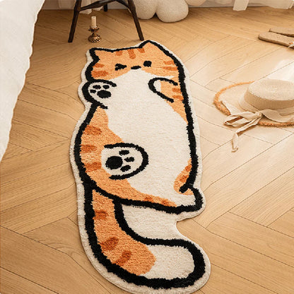 Fun Cat Shaped Indoor Rug