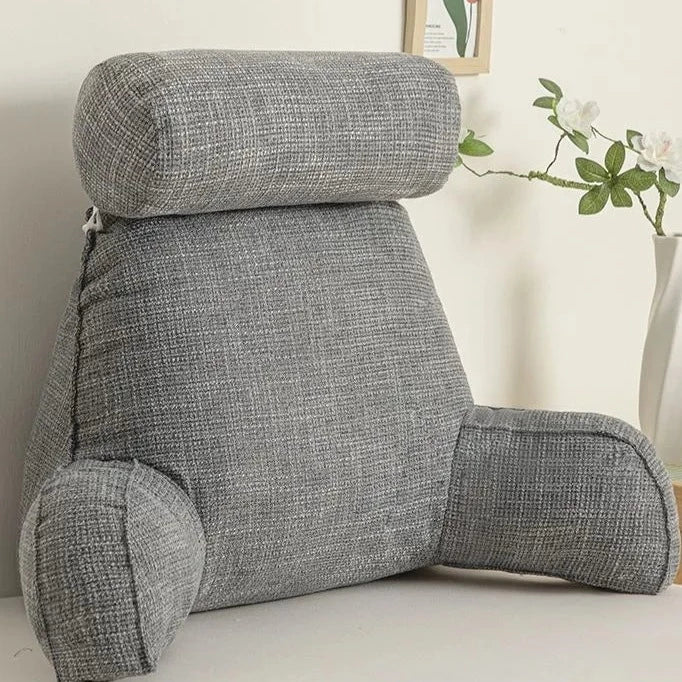 Luxury Support Pillow with Arms and Ergonomic Headrest