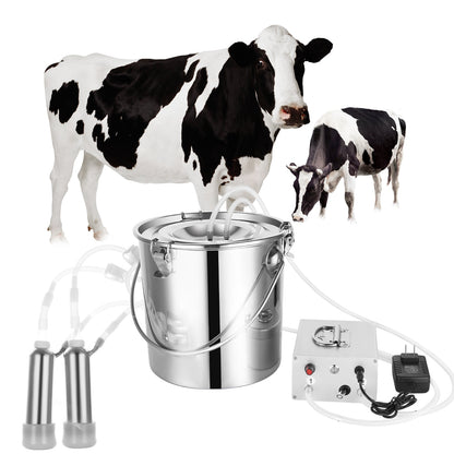 Powerful Farm Cow Milking Machine 6L Capacity