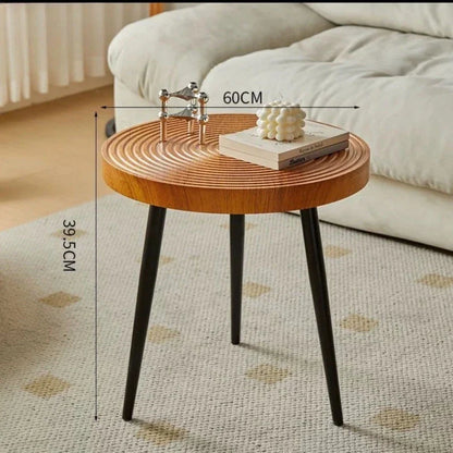 Traditional Round Wood Coffee Table Living Room Furniture