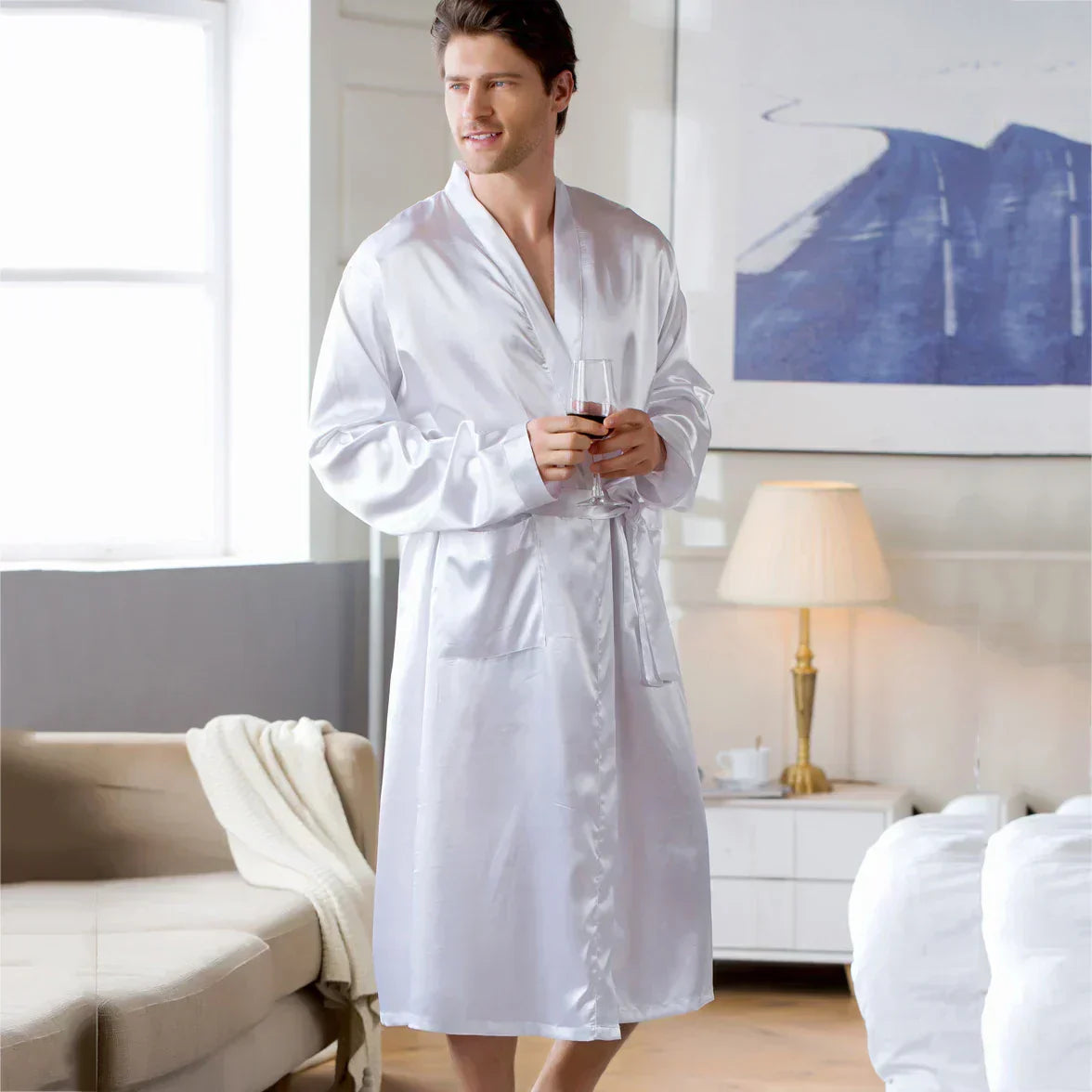 Soft Plush Bathrobe for Relaxation