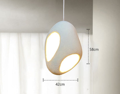 Unique Chic LED Hanging Light Wabi Sabi Style