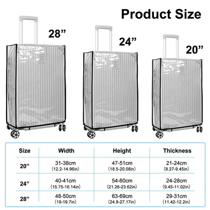 Clear Protective Travel Luggage Cover - Halri