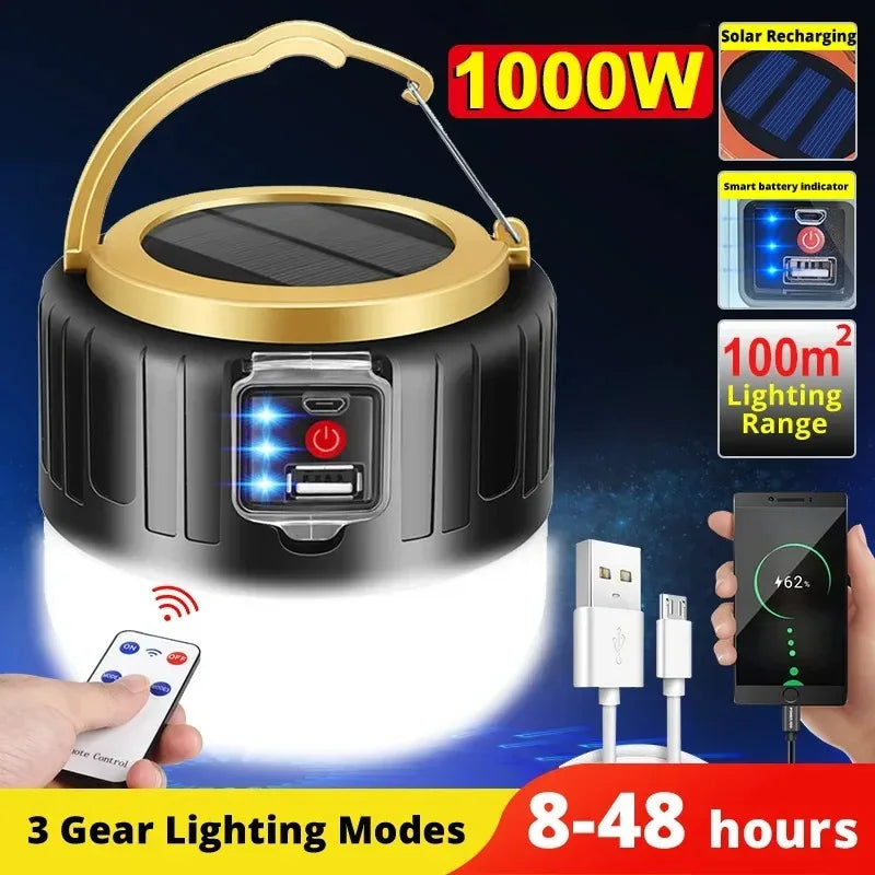 Portable Outdoor Solar Powered Camp Lamp - Halri