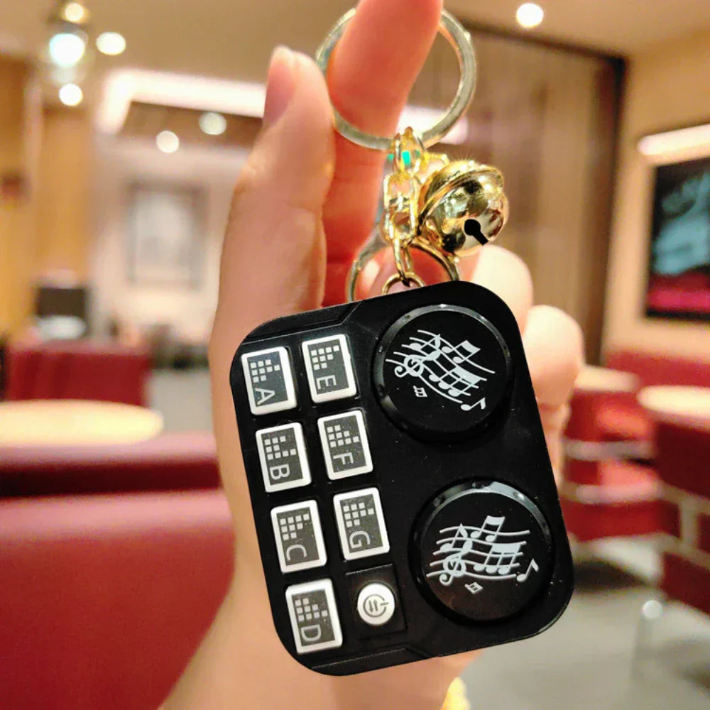 Portable Mini DJ Turntable Keychain Toy