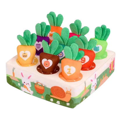 Colorful Plush Carrot Play Mat for Pets