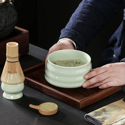 Matcha Set Green Size One Size Bamboo Ceramic-5