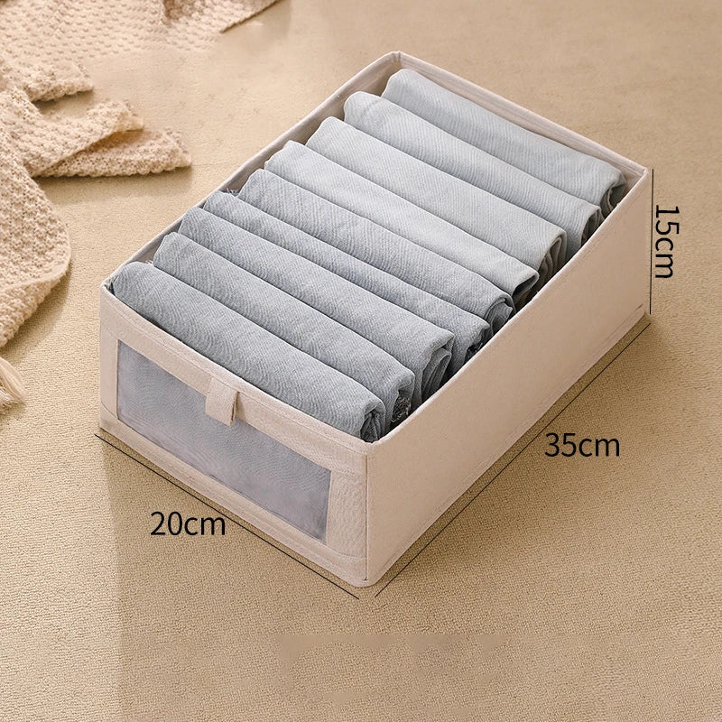 Collapsible Linen Storage Box with Window - Halri