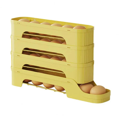 Compact 4 Tier Clear Egg Storage Container