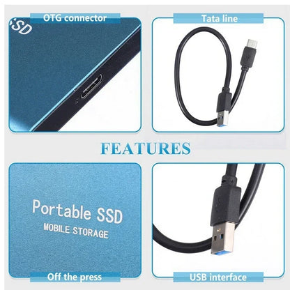 Fast 128TB Portable Solid State Drive - Durable & Compact