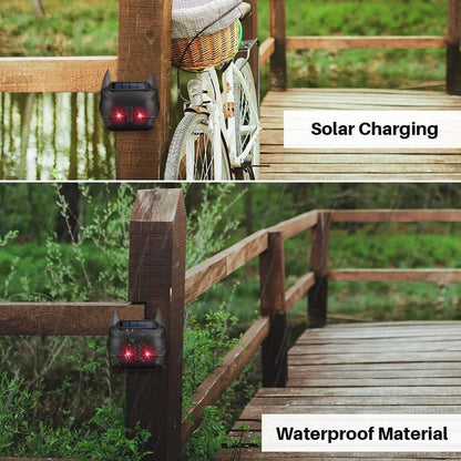 Outdoor Solar Pest Repeller with Motion Activated Light