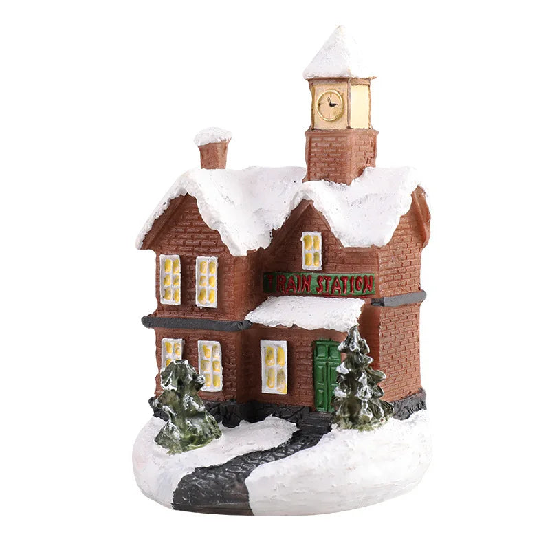 Cozy Holiday LED Christmas Home Decor Figurines