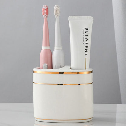 Elegant Glass Bathroom Storage Holder