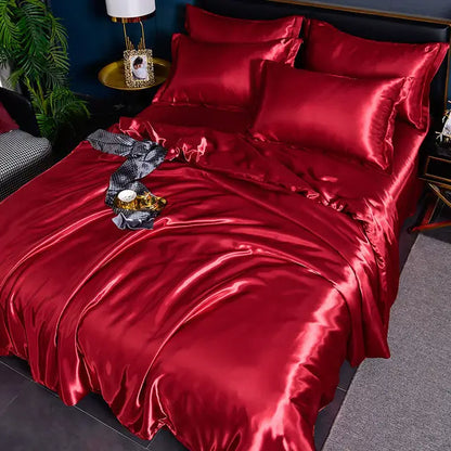Soft Satin Bed Duvet Cover