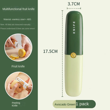 Compact 2-in-1 Veggie Peeler Kitchen Knife