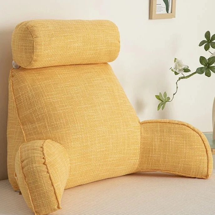 Luxury Support Pillow with Arms and Ergonomic Headrest