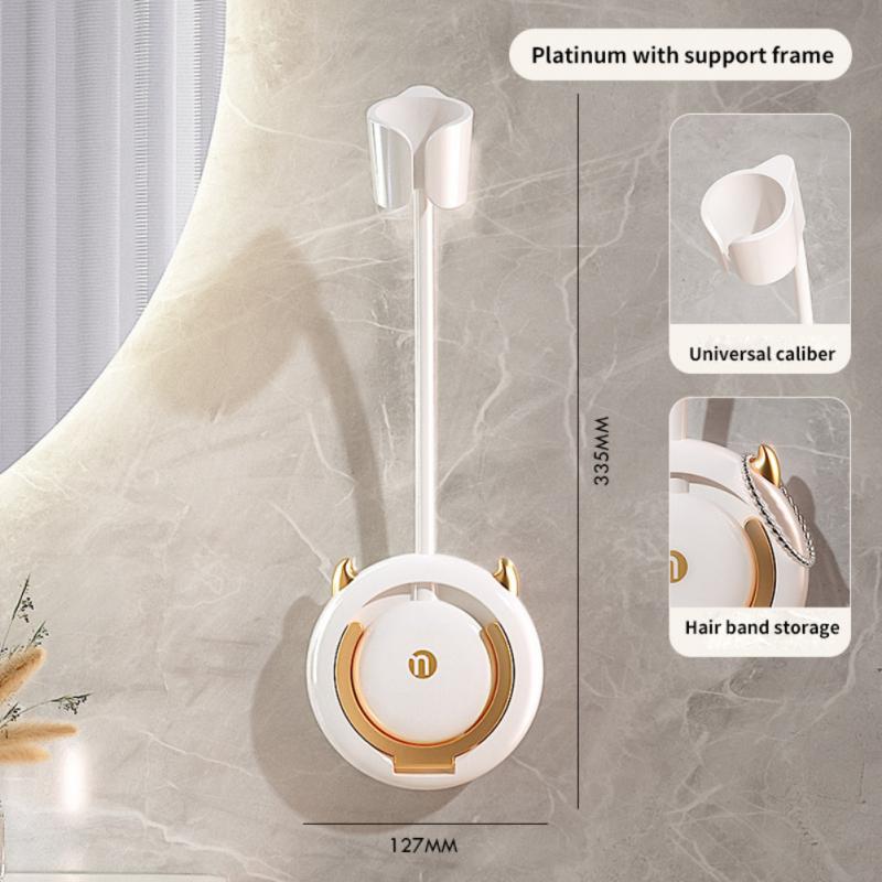 Wall Mount Adjustable Stick On Hair Dryer Holder - Halri