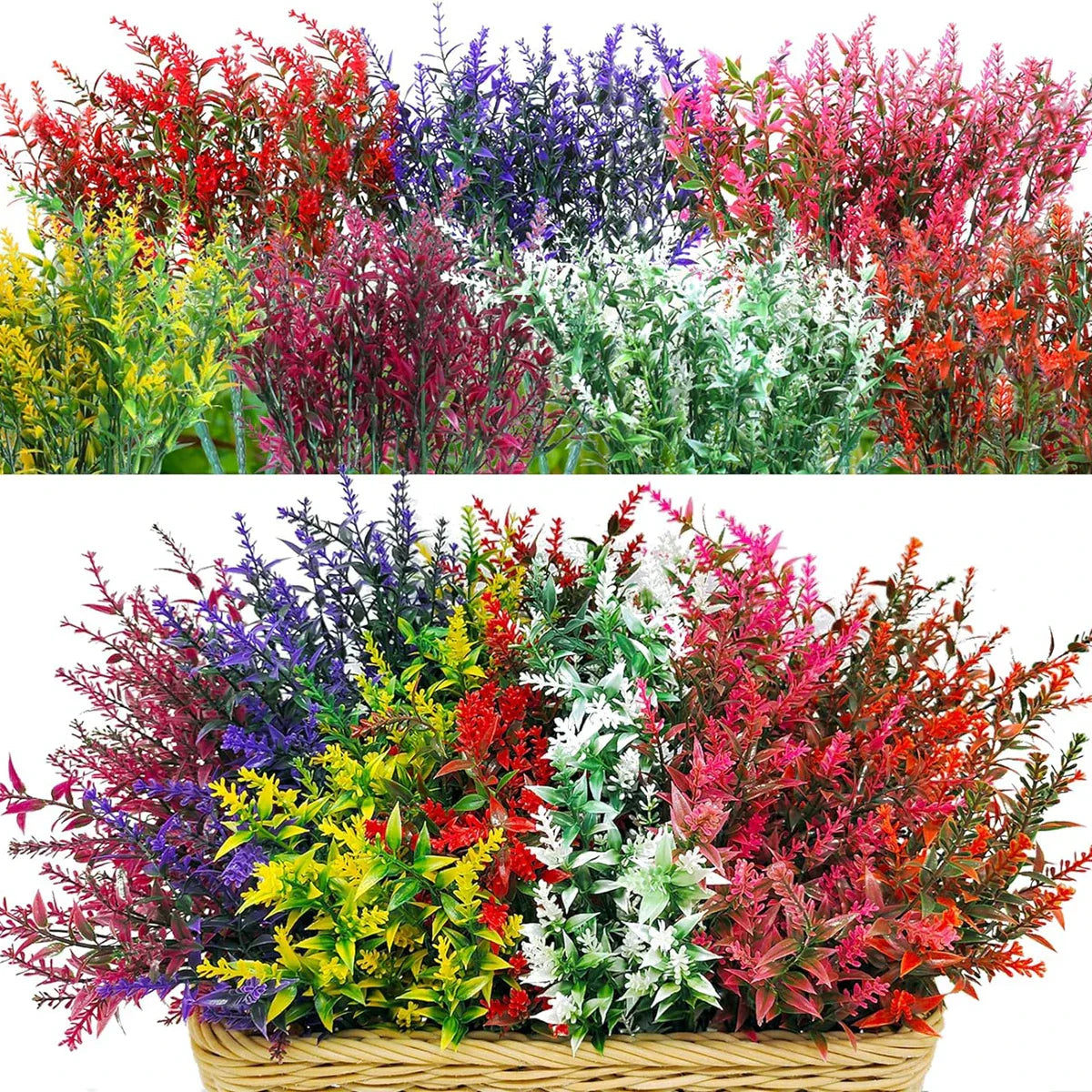Beautiful Purple Artificial Flower Arrangement Set