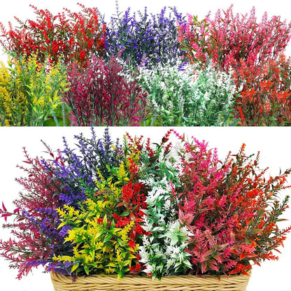 Beautiful Purple Artificial Flower Arrangement Set