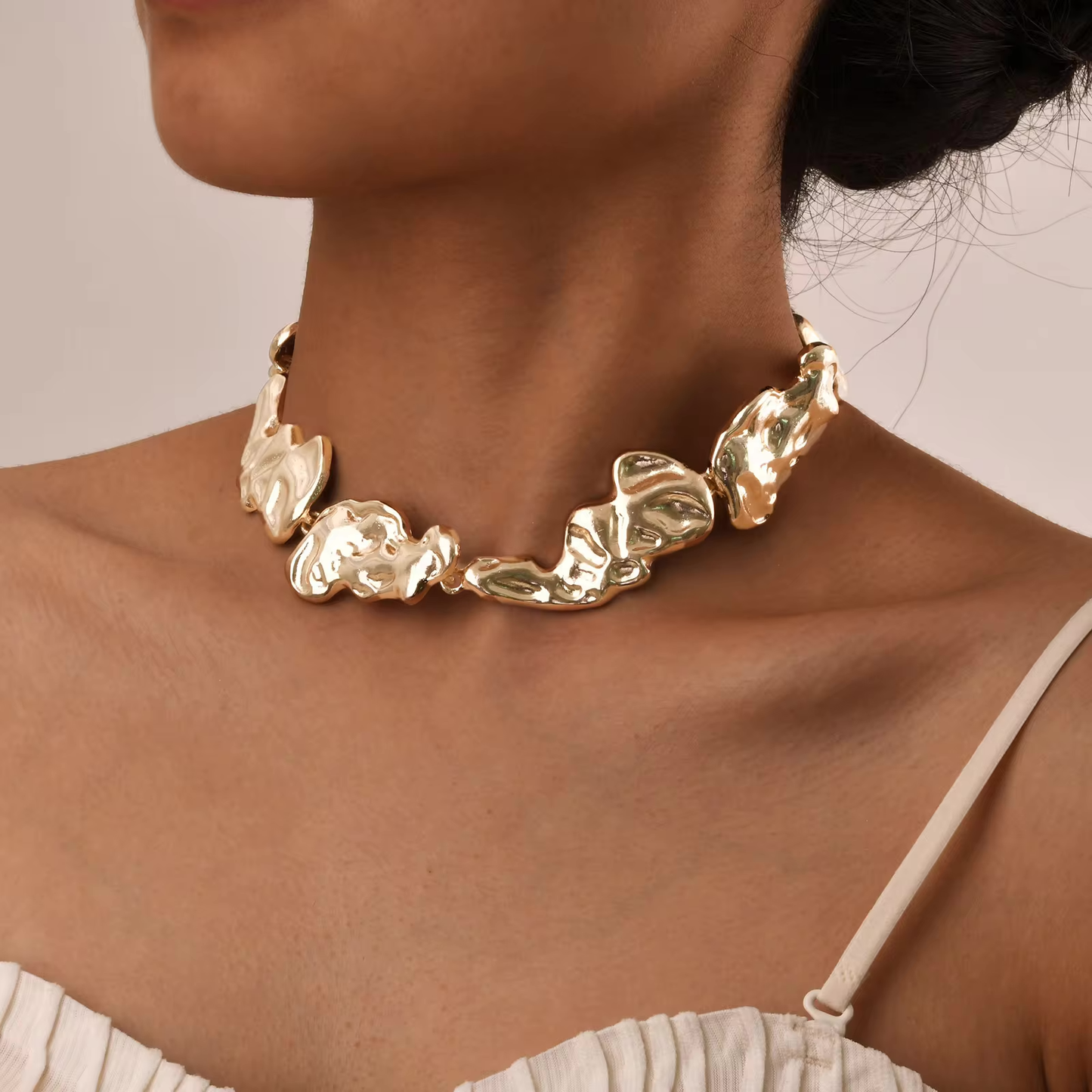 Molten Lava Chain Choker Necklace - Halri